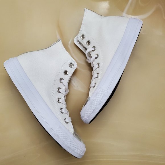 Converse Metallic Distressed Hi Tops - Picture 3 of 10